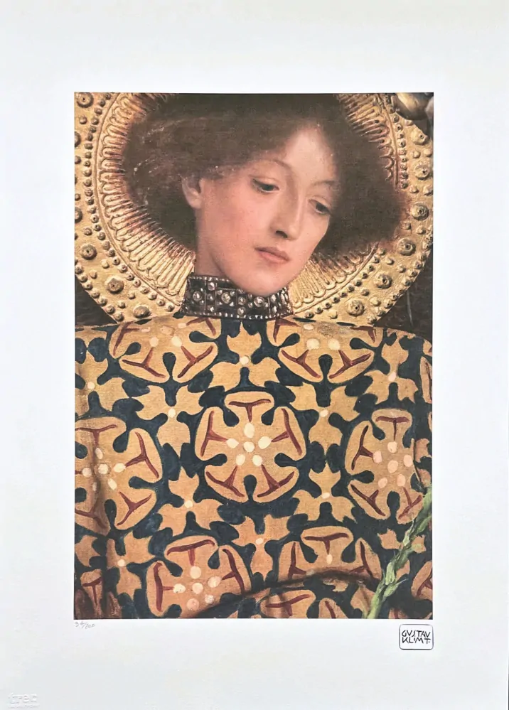 Gustav Klimt - Portrait of Beatrice Portinari x/200 - signováno, s certifikátem, 50x70 cm