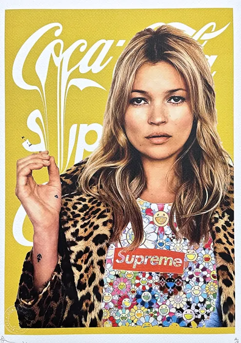 Death NYC - Coca-Cola, Supreme a Kate Moss - limitovaná edice s certifikátem, 32x45cm