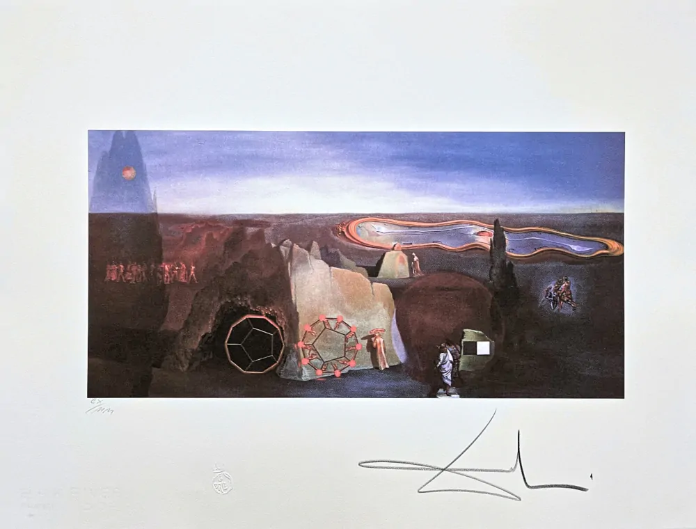 Salvador Dalí - Fourth Dimension - signováno, limitovaná edice, 50x66cm