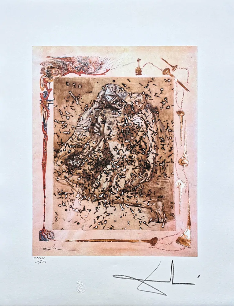 Salvador Dalí - Pieta from The Apocalypse of St. John - signováno, limitovaná edice, 50x66cm