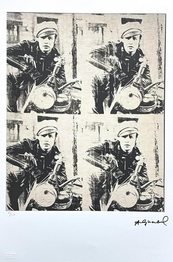 Andy Warhol - Marlon Brando 83/100 - edice Leo Castelli s certifikátem
