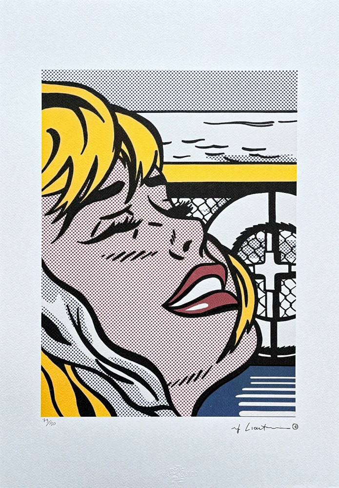 Roy Lichtenstein - Shipboard Girl - signováno, 35x50cm, limitovaná edice 79/150