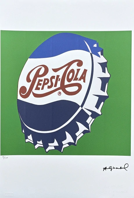 Andy Warhol - Pepsi-Cola zelená 16/100 - edice Leo Castelli s certifikátem
