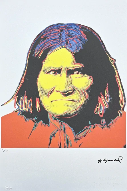 Andy Warhol - Geronimo x/100 - edice Leo Castelli s certifikátem