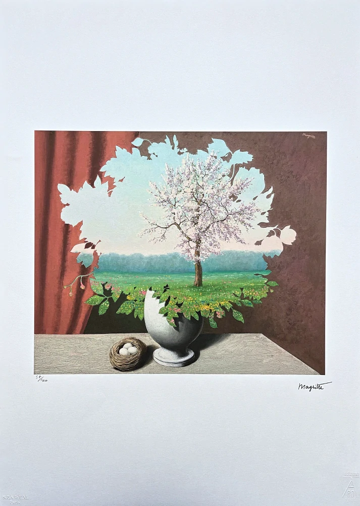 René Magritte - Le Plagiat x/100 - limitovaná edice, 50x70cm