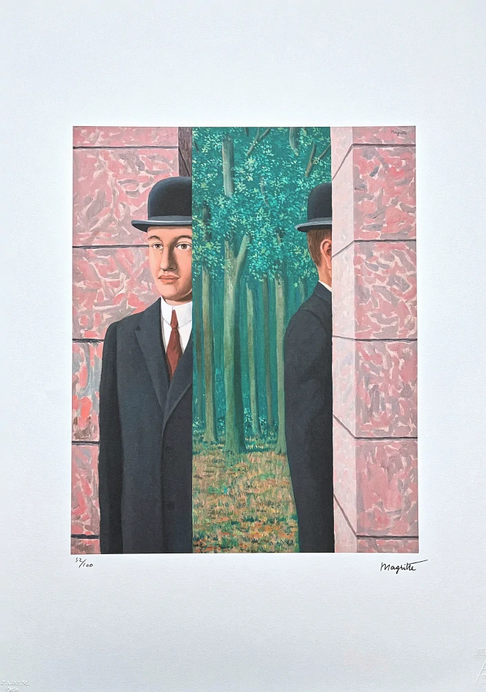 René Magritte - Le lieu commun 52/100 - limitovaná edice, 50x70cm