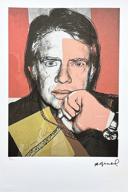 Andy Warhol - Jimmy Carter x/100 - edice Leo Castelli s certifikátem