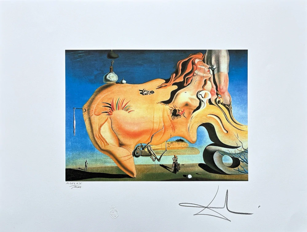 Salvador Dalí - The Great Masturbator - signováno, limitovaná edice, 50x66cm