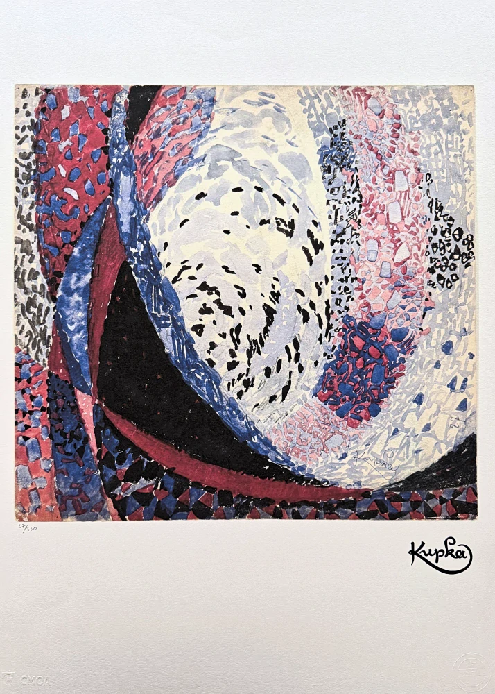 František Kupka - Abstraktní plány 27/350 - limitovaná edice s certifikátem, 50x70cm