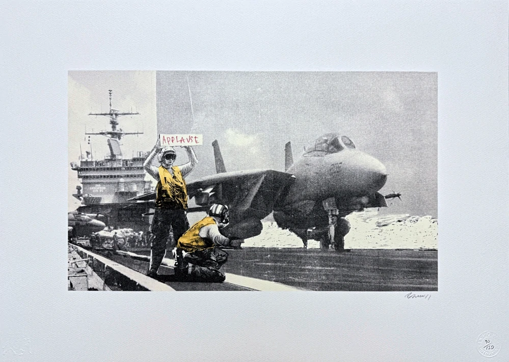 Banksy - Applause 90/150 - číslovaná edice s certifikátem, 70x50cm