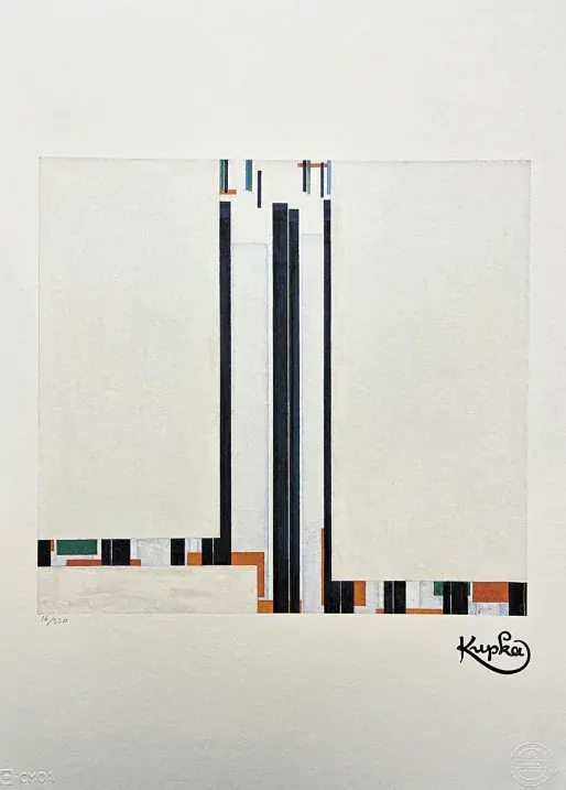 František Kupka - Série C III 16/350 - limitovaná edice s certifikátem, 50x70cm