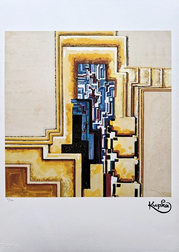 František Kupka - Contrast series 60/350 - limitovaná edice s certifikátem, 50x70cm