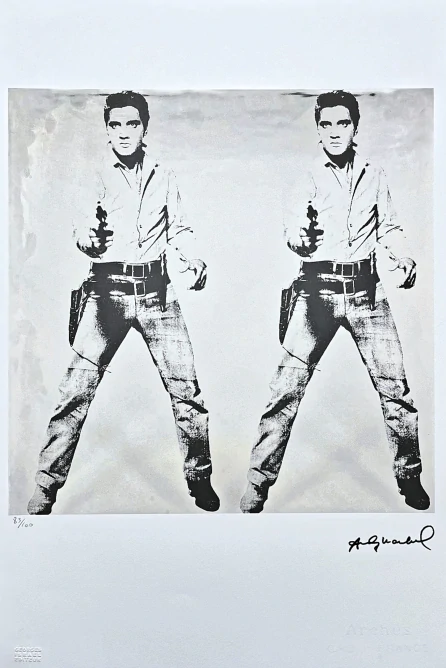 Andy Warhol - Double Elvis Presley x/100 - edice Leo Castelli s certifikátem