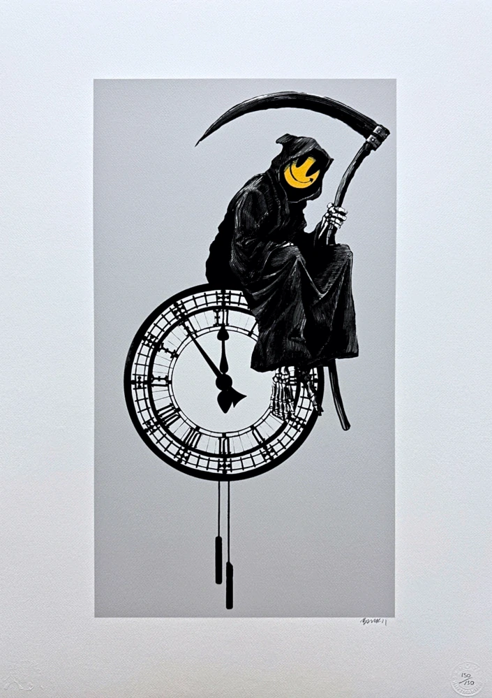 Banksy - Grin Reaper 150/150 - číslovaná edice s certifikátem, 50x70cm