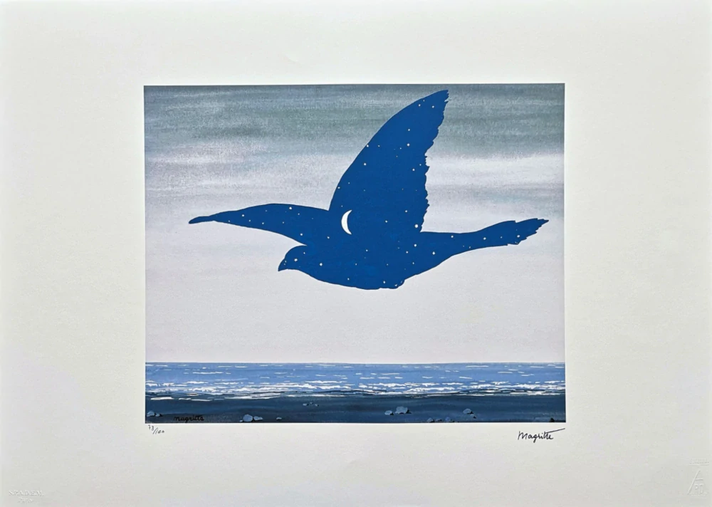 René Magritte - Le Baiser x/100 - limitovaná edice, 70x50cm