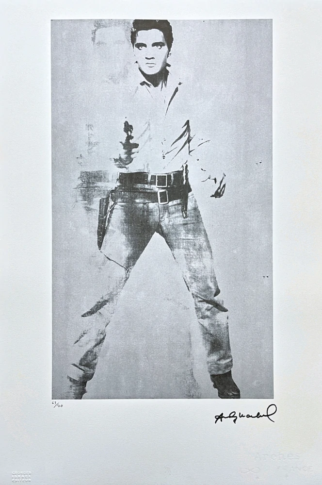 Andy Warhol - One Elvis Presley x/100 - edice Leo Castelli s certifikátem