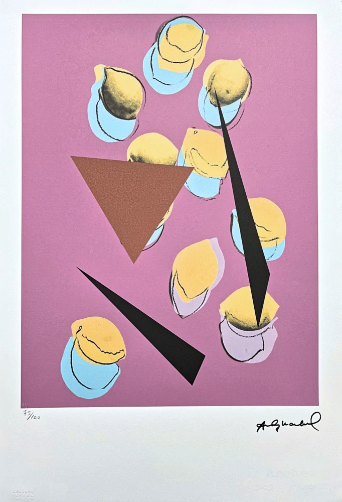 Andy Warhol - Lemons s trojúhelníky 75/100 - edice Leo Castelli s certifikátem