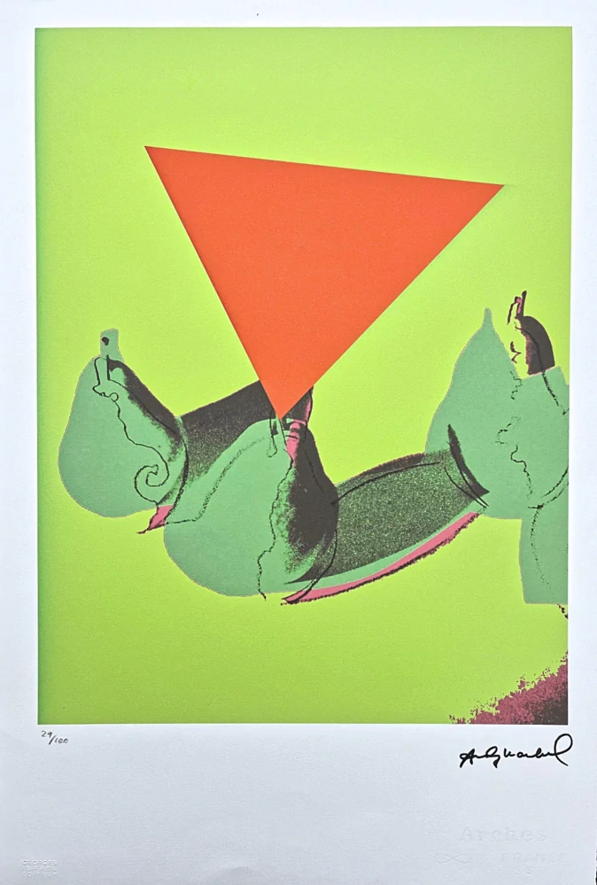 Andy Warhol - Green Pears 29/100 - edice Leo Castelli s certifikátem