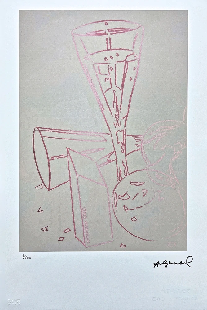 Andy Warhol - Committee kresba 5/100 - edice Leo Castelli s certifikátem