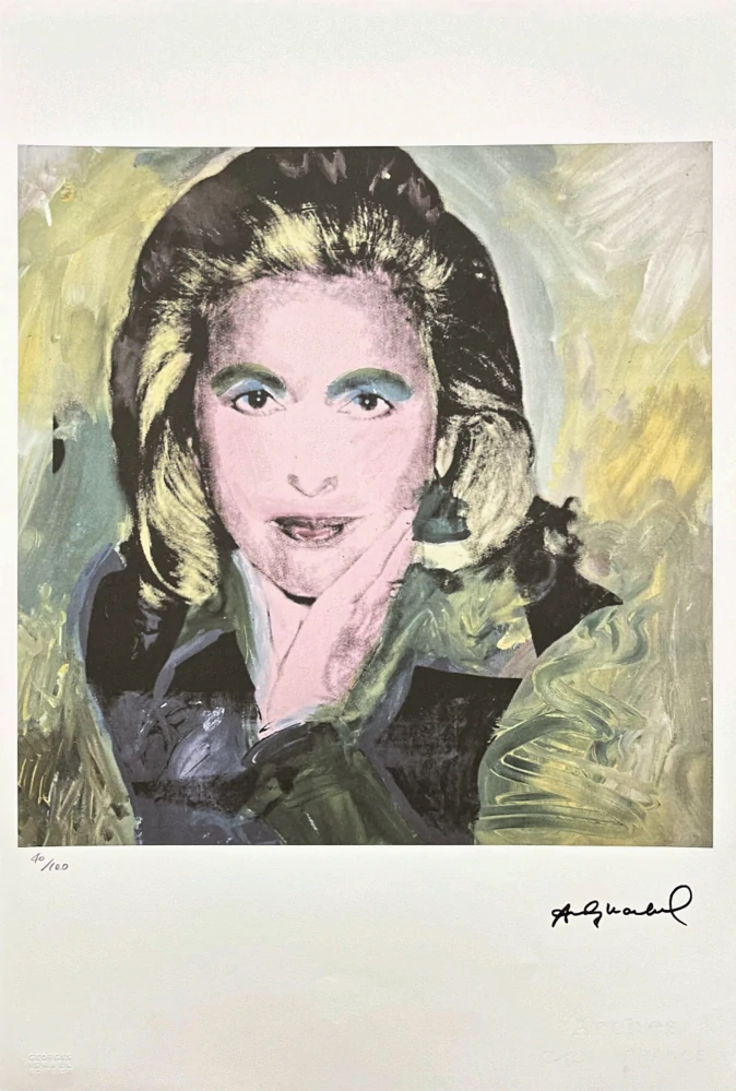 Andy Warhol - Marcia Weisman žlutá 40/100 - edice Leo Castelli s certifikátem
