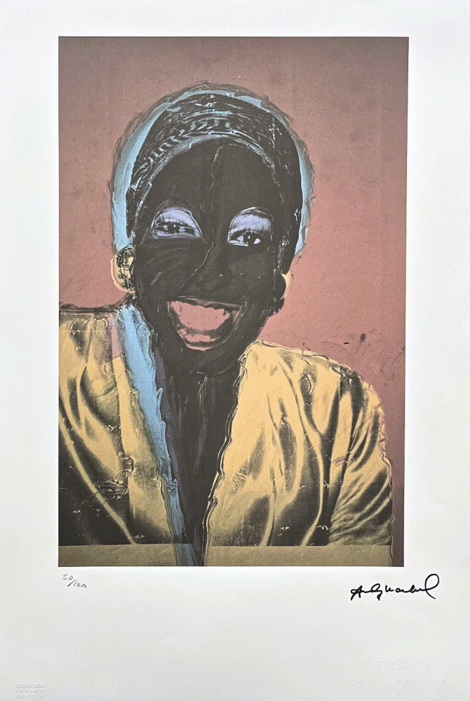 Andy Warhol - Wilhelmina Ross hnědá 50/100 - edice Leo Castelli s certifikátem