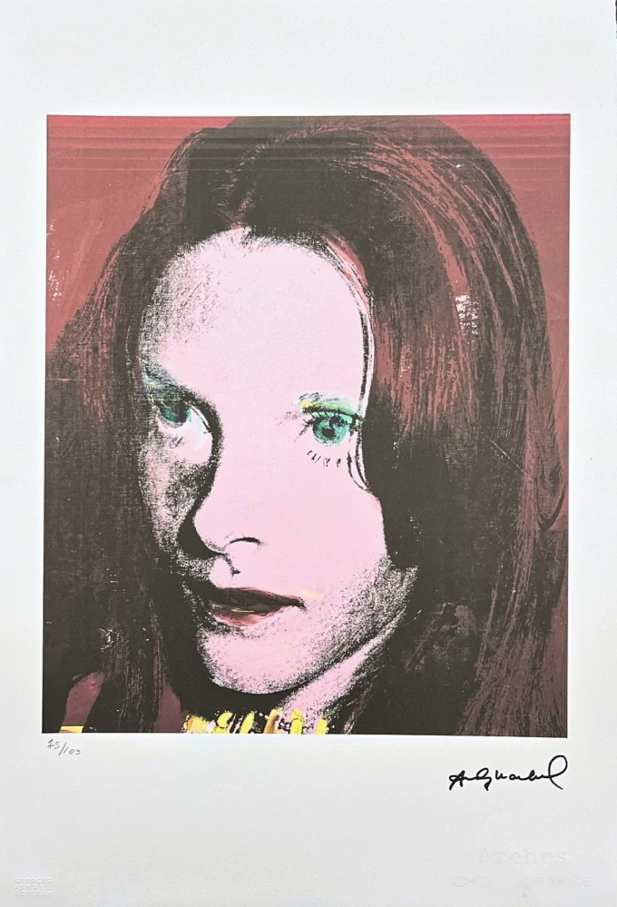Andy Warhol - Sandra Brant 75/100 - edice Leo Castelli s certifikátem