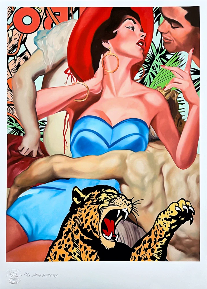 Pasta Oner - Jaguar and Passion 27/50 - Giclée print, limitovaná edice, 50x70cm