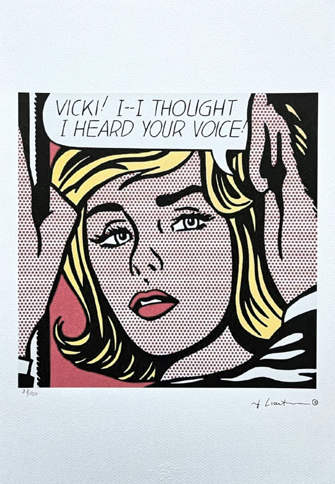 Roy Lichtenstein - I thought I heard your voice - signováno, 35x50cm, limitovaná edice 88/150
