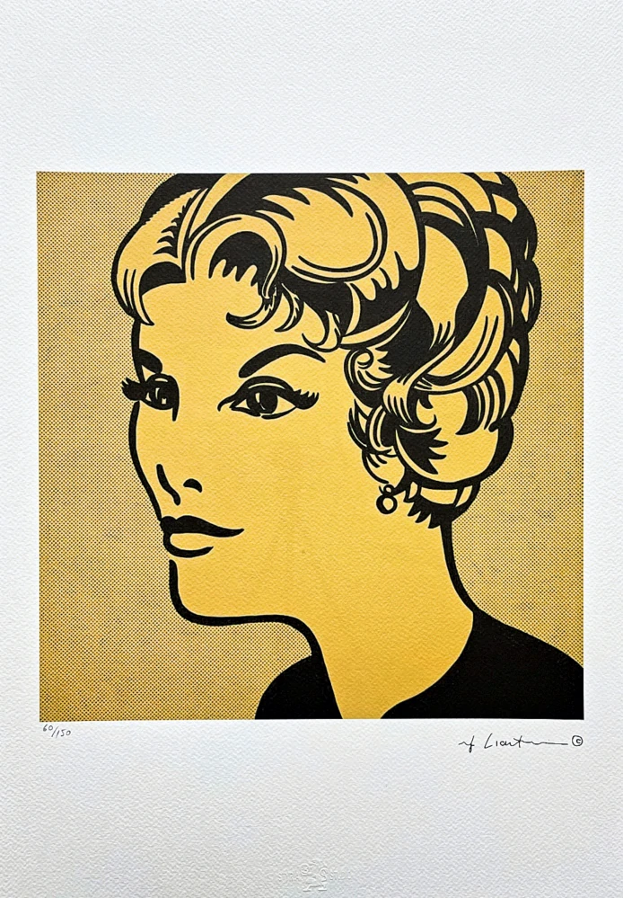 Roy Lichtenstein - Heand Yellow and Black - signováno, 35x50cm, limitovaná edice 60/150
