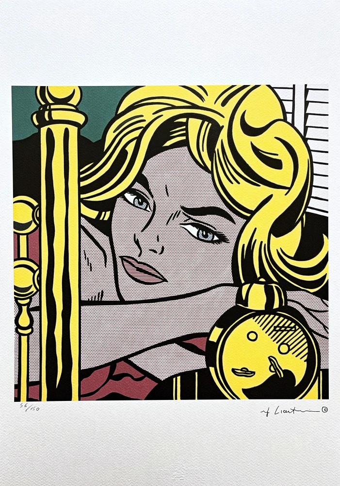 Roy Lichtenstein - Blonde Waiting - signováno, 35x50cm, limitovaná edice 56/150