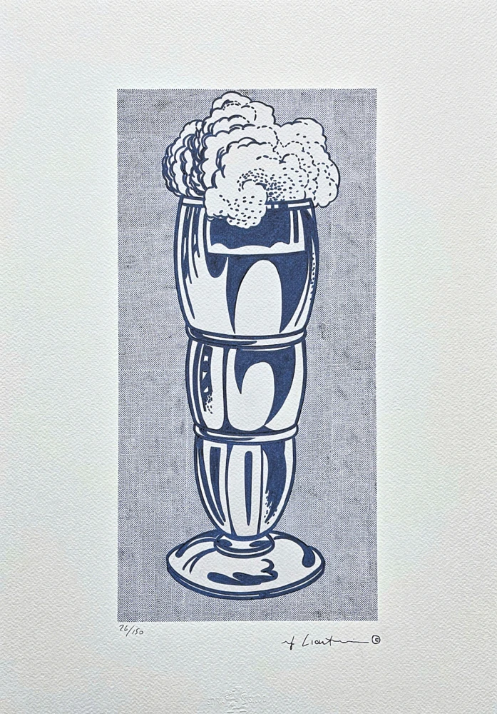Roy Lichtenstein - Ice Cream Soda - signováno, 35x50cm, limitovaná edice 26/150