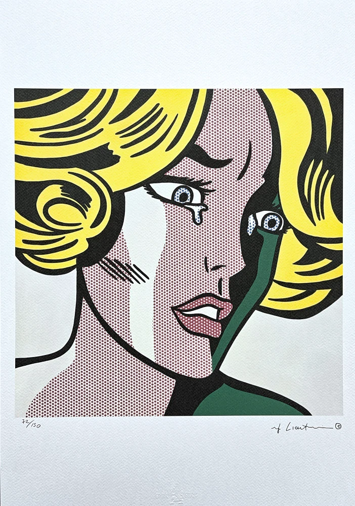 Roy Lichtenstein - Frightened Girl - signováno, 35x50cm, limitovaná edice 72/150