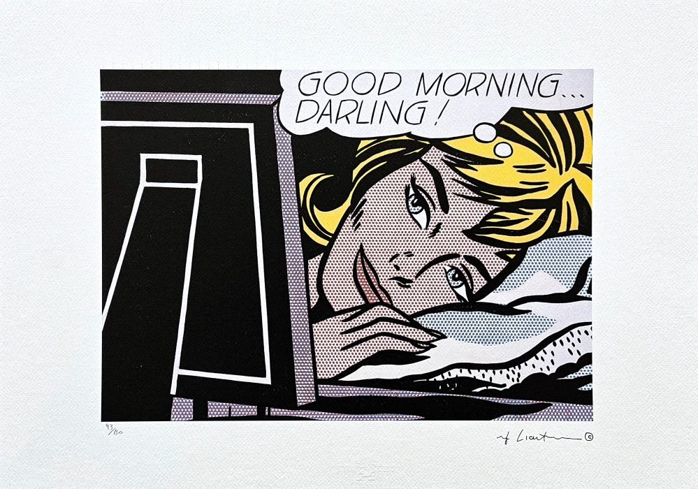 Roy Lichtenstein - Good Morning Darling - signováno, 50x35cm, limitovaná edice 93/150