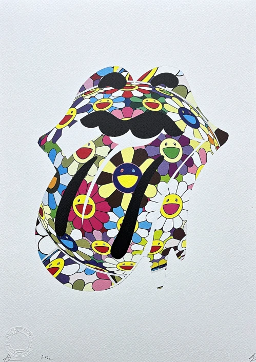 Death NYC - Murakami a Rolling Stones - limitovaná edice s certifikátem, 32x45cm