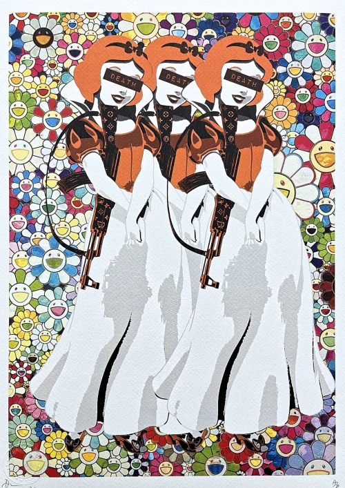 Death NYC - Snow White a Murakami - limitovaná edice s certifikátem, 32x45cm