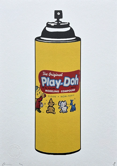 Death NYC - Spray Play Doh - limitovaná edice s certifikátem, 32x45cm