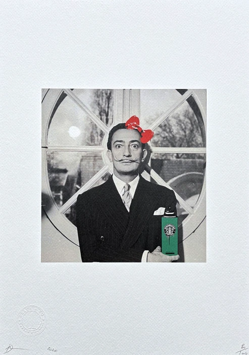 Death NYC - Salvador Dali a spray - limitovaná edice s certifikátem, 32x45cm