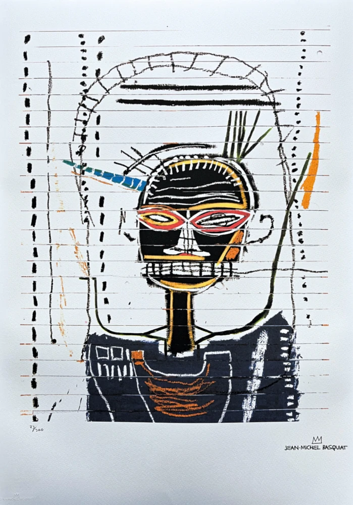 Jean-Michel Basquiat - M 83/300 - limitovaná edice, signováno, 50x70cm