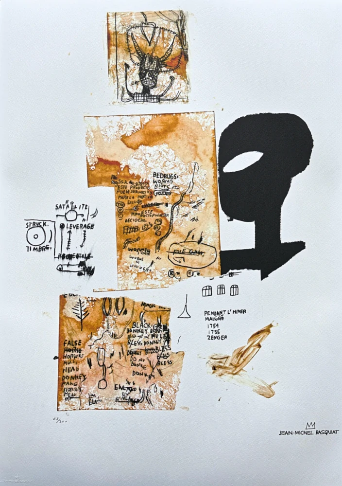 Jean-Michel Basquiat - Leverage 68/300 - limitovaná edice, signováno, 50x70cm