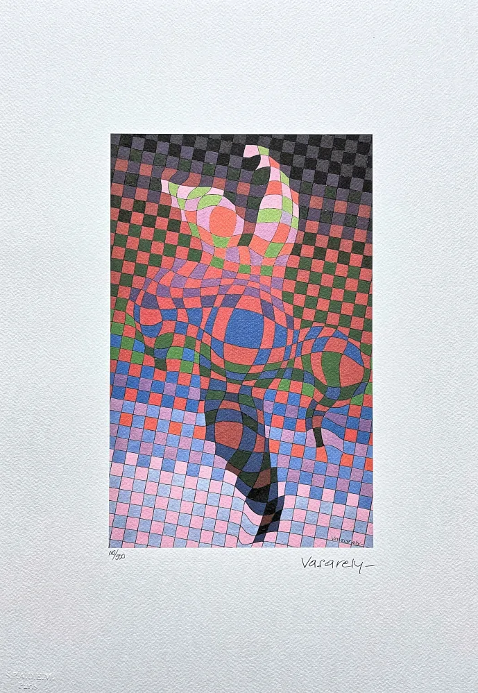 Victor Vasarely - Panderlak - limitovaná edice s certifikátem, x/500, 35x50cm