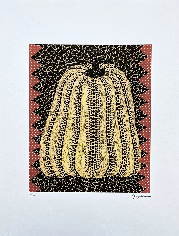 Yayoi Kusama - Pumpkin D x/500 - signováno, číslovaná edice, 50x65 cm