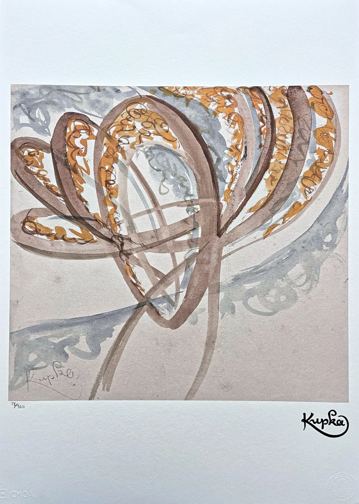František Kupka - Lignes Animees 28/350 - František Kupka - limitovaná edice s certifikátem, 50x70cm