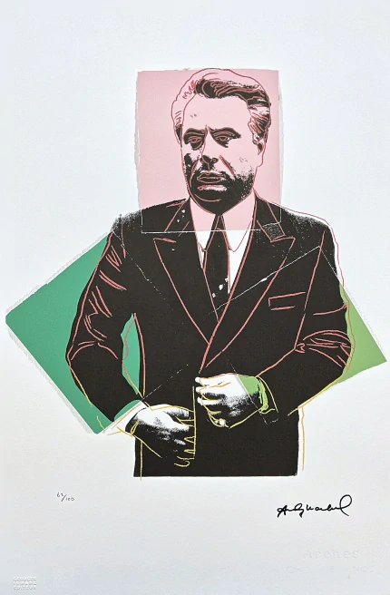 Andy Warhol - John Gotti hnědý 62/100 - edice Leo Castelli s certifikátem
