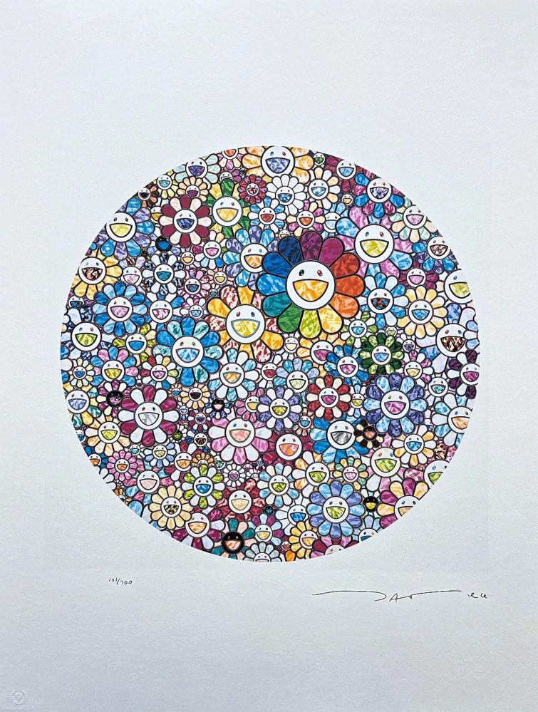 Takashi Murakami - Thank you for the wonderful destiny 101/300- signováno, číslovaná edice, 50x65 cm
