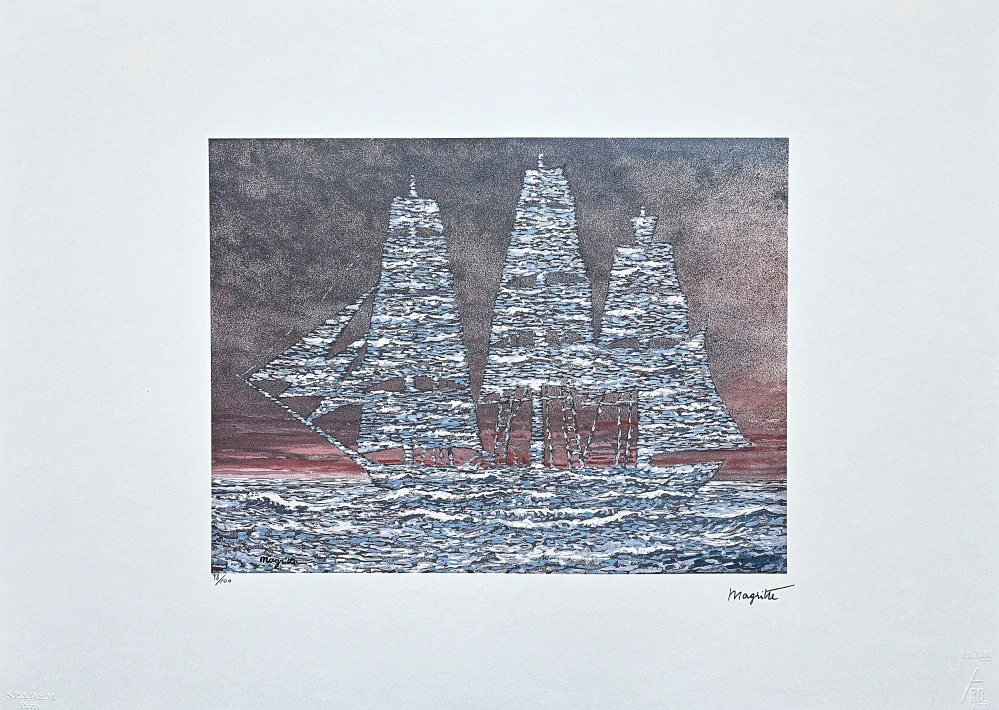René Magritte - Le Seducteur 98/100 - limitovaná edice, 70x50cm