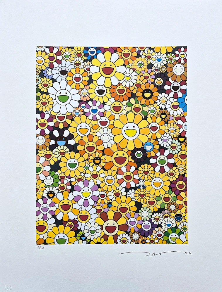 Takashi Murakami - An Homage to Monogold 56/300- signováno, číslovaná edice, 50x65 cm