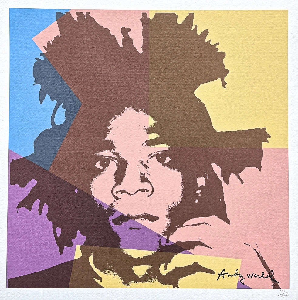 Andy Warhol - Jean-Michel Basquiat 359/500 - signováno, 50x50cm, limitovaná edice CMOA s certifikátem