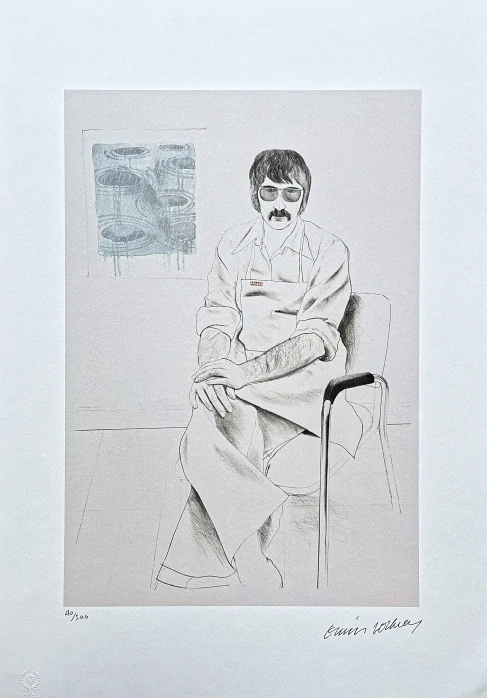 David Hockney - The Master Printer of Los Angeles 40/500 - limitovaná edice, s certifikátem, 35x50 cm