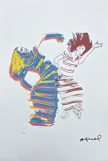 Andy Warhol - Martha Graham kresba 58/100 - edice Leo Castelli s certifikátem