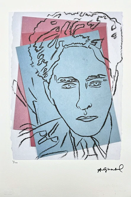 Andy Warhol - Jean Cocteau 31/100 - edice Leo Castelli s certifikátem